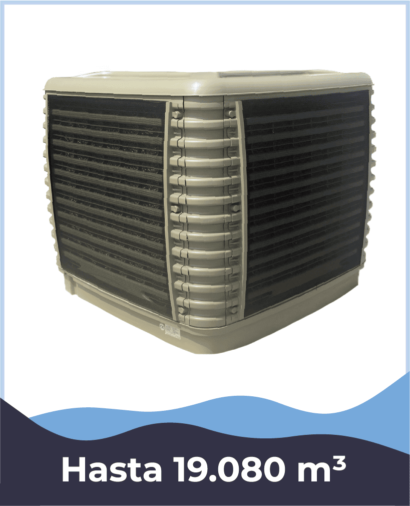 Tipos de evaporativos: Evaporativo Fijo Ligero para Climatización Industrial