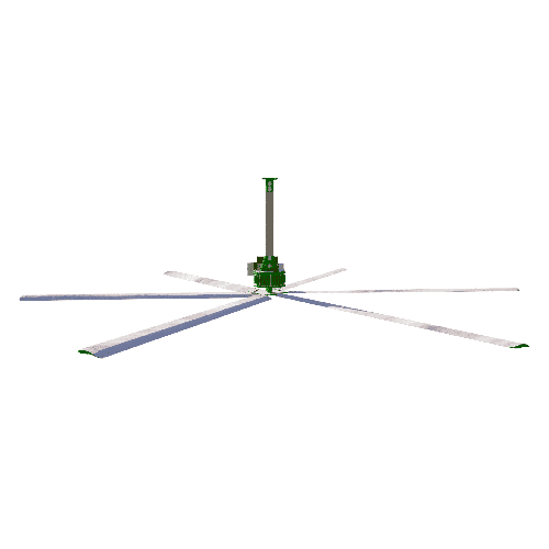 Ventilador de techo que mueve el aire, enfría en verano y recupera el calor en invierno. Hay diferentes modelos en función de las palas que se deseen.