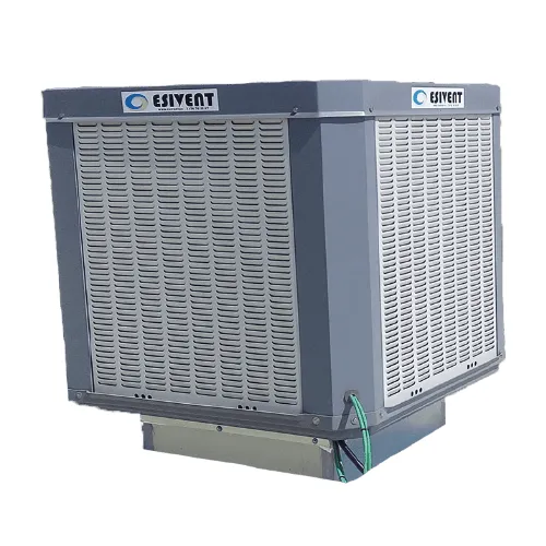 Enfriador Evaporativo Fijo que baja la temperatura de naves industriales de forma ecológica y eficiente.